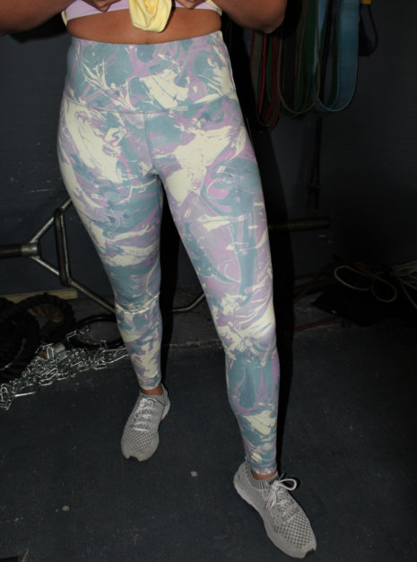 front of monob swirl leggings